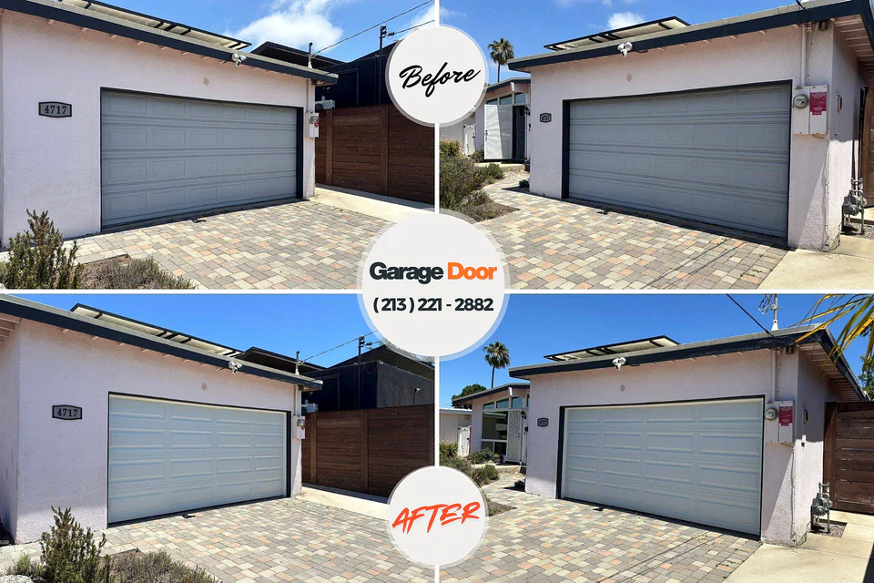 Before and after: garage door repair Eureka Mill, SC